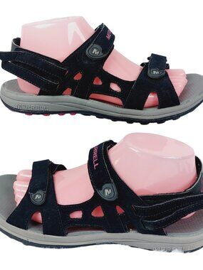 Merrell Women's Black Rose Red Cedrus Convert Outdoor Sports Sandals Size US 9